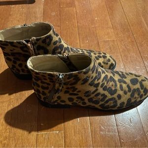 Cheetah Print Booties